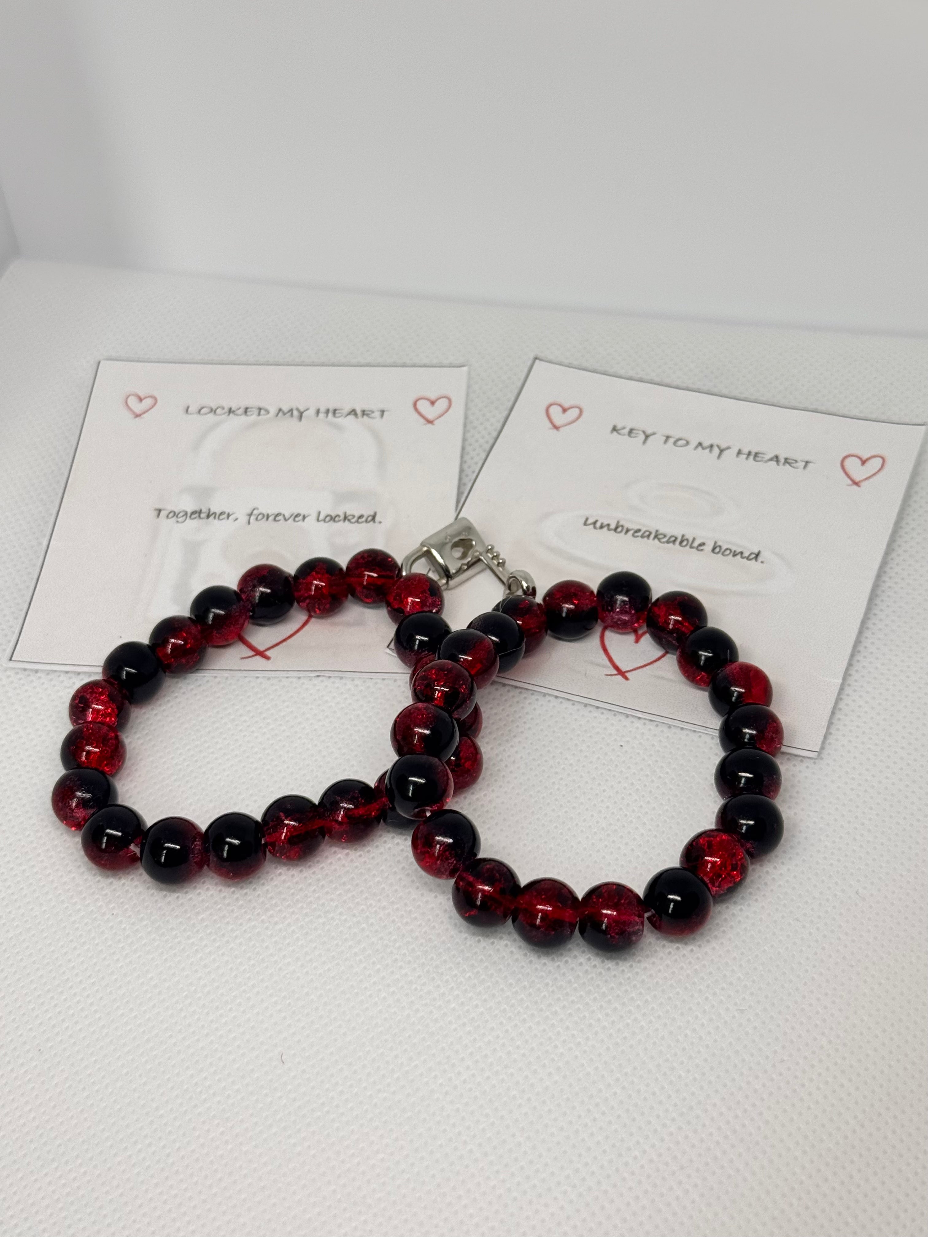 Lock and Key Couple Bracelets