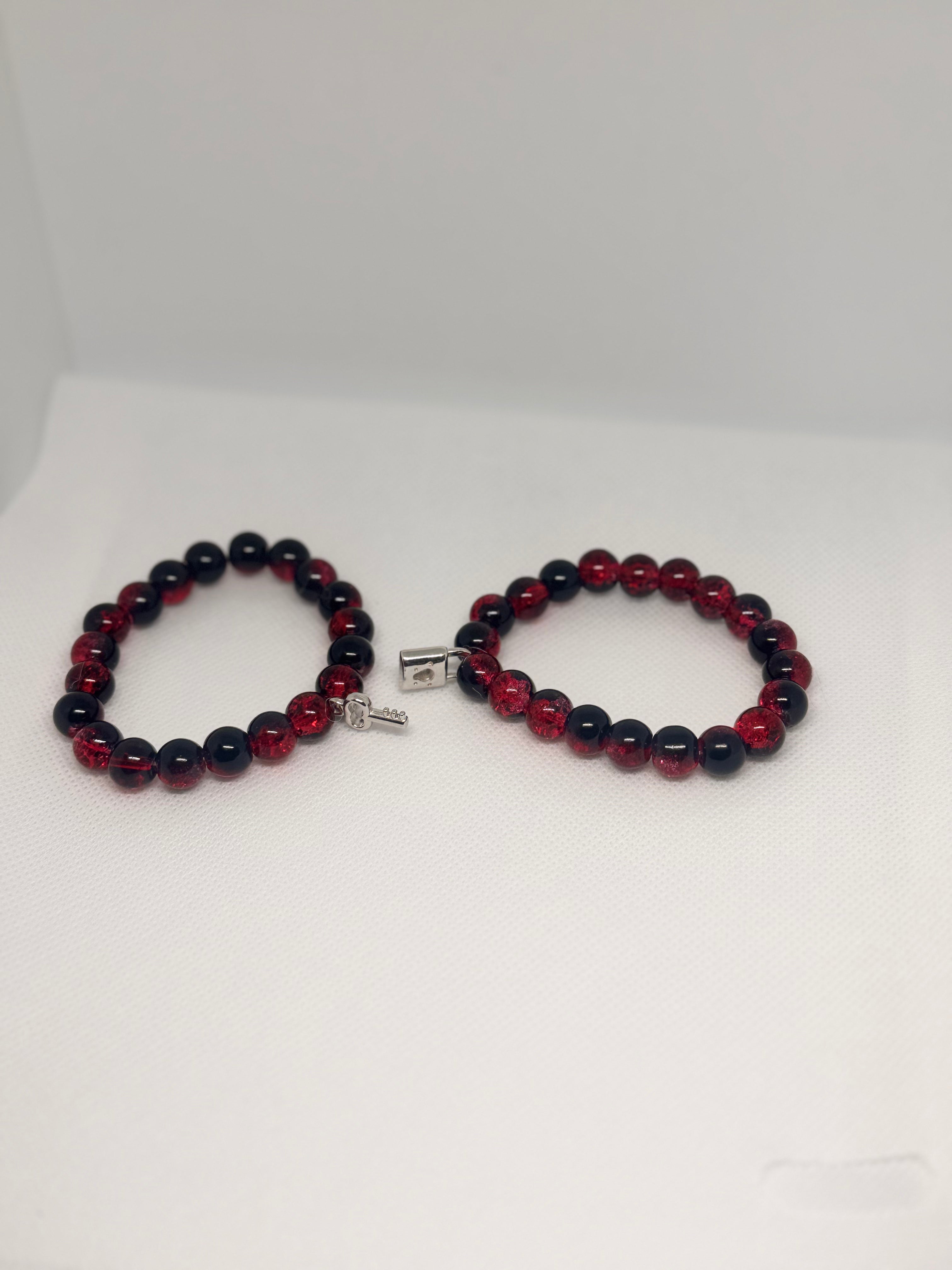 Lock and Key Couple Bracelets