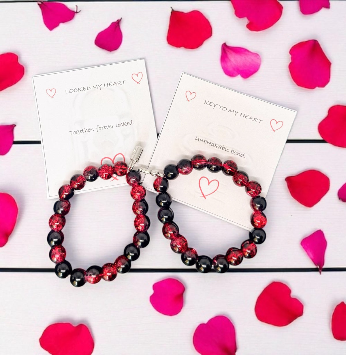 Lock and Key Couple Bracelets