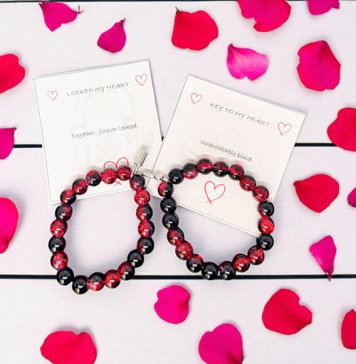 Lock and Key Couple Bracelets