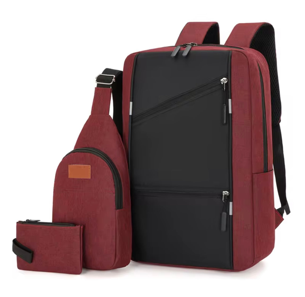 Laptop bag backpack 3pcs set