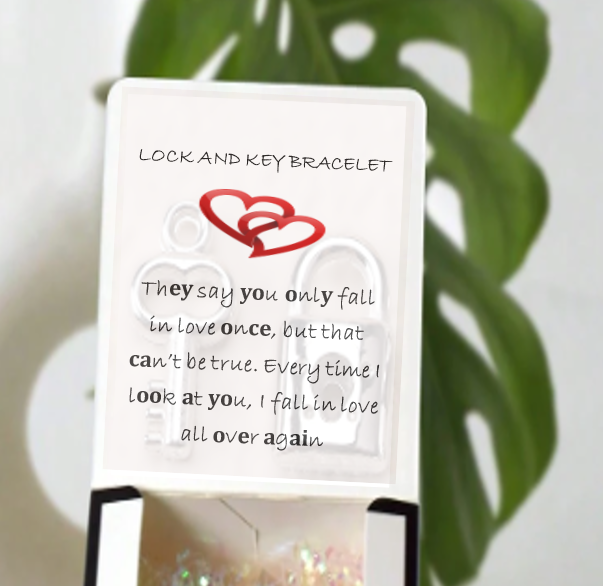 Lock and Key Couple Bracelets